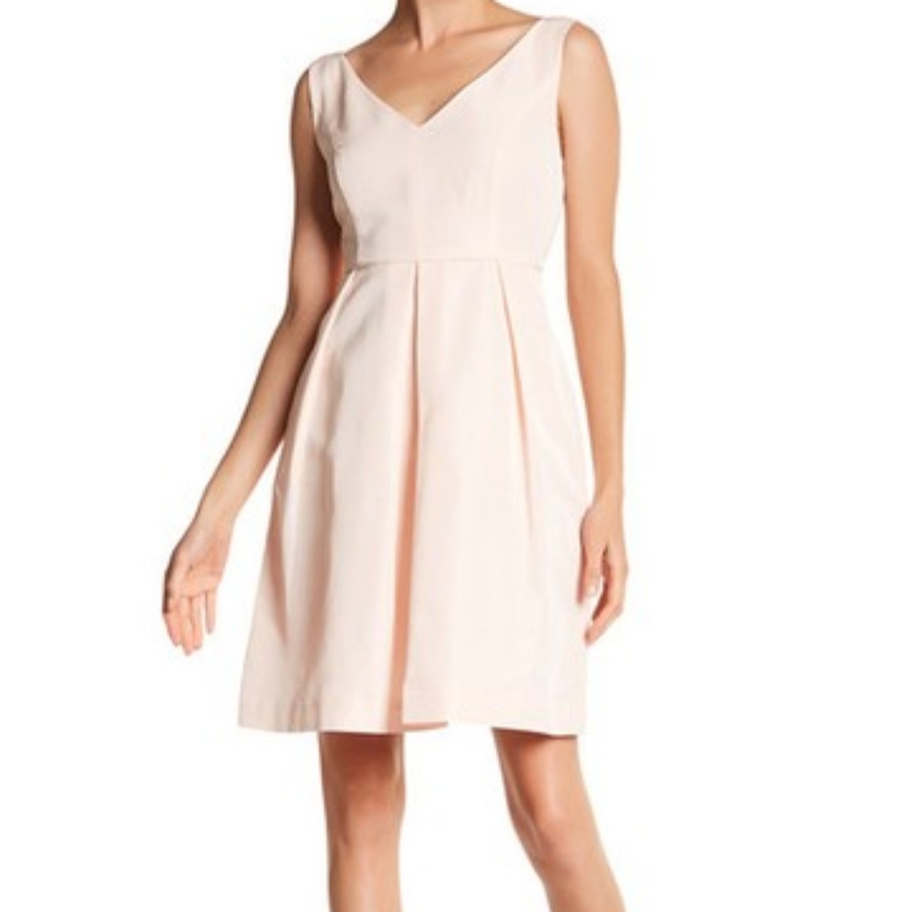 NWT Talbots Pastel Pleated Fitted Dress Cocktail